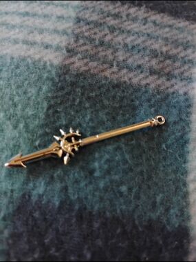 Gold Spear Pendant Charm.Made Of Steel